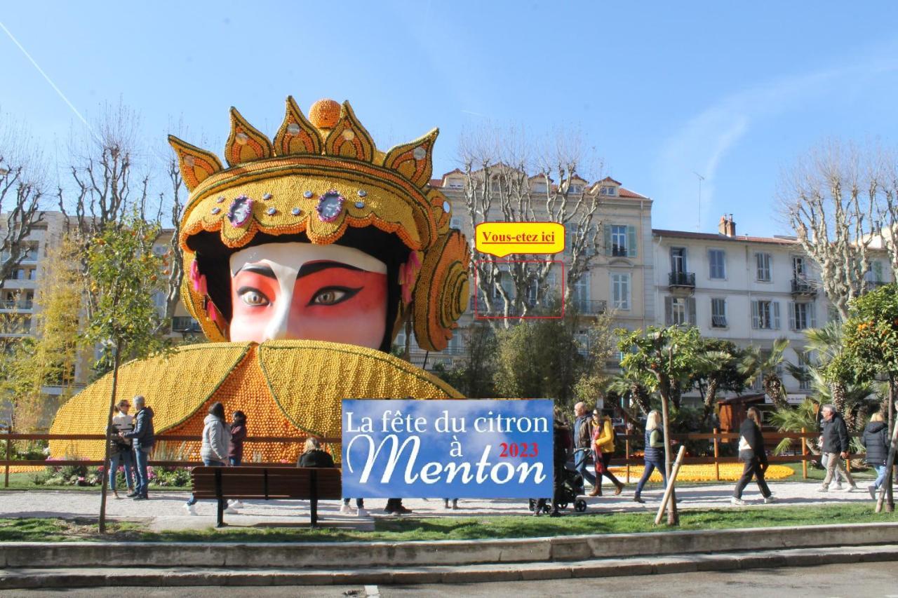 Penelope Belle Vue Lejlighed Menton Eksteriør billede